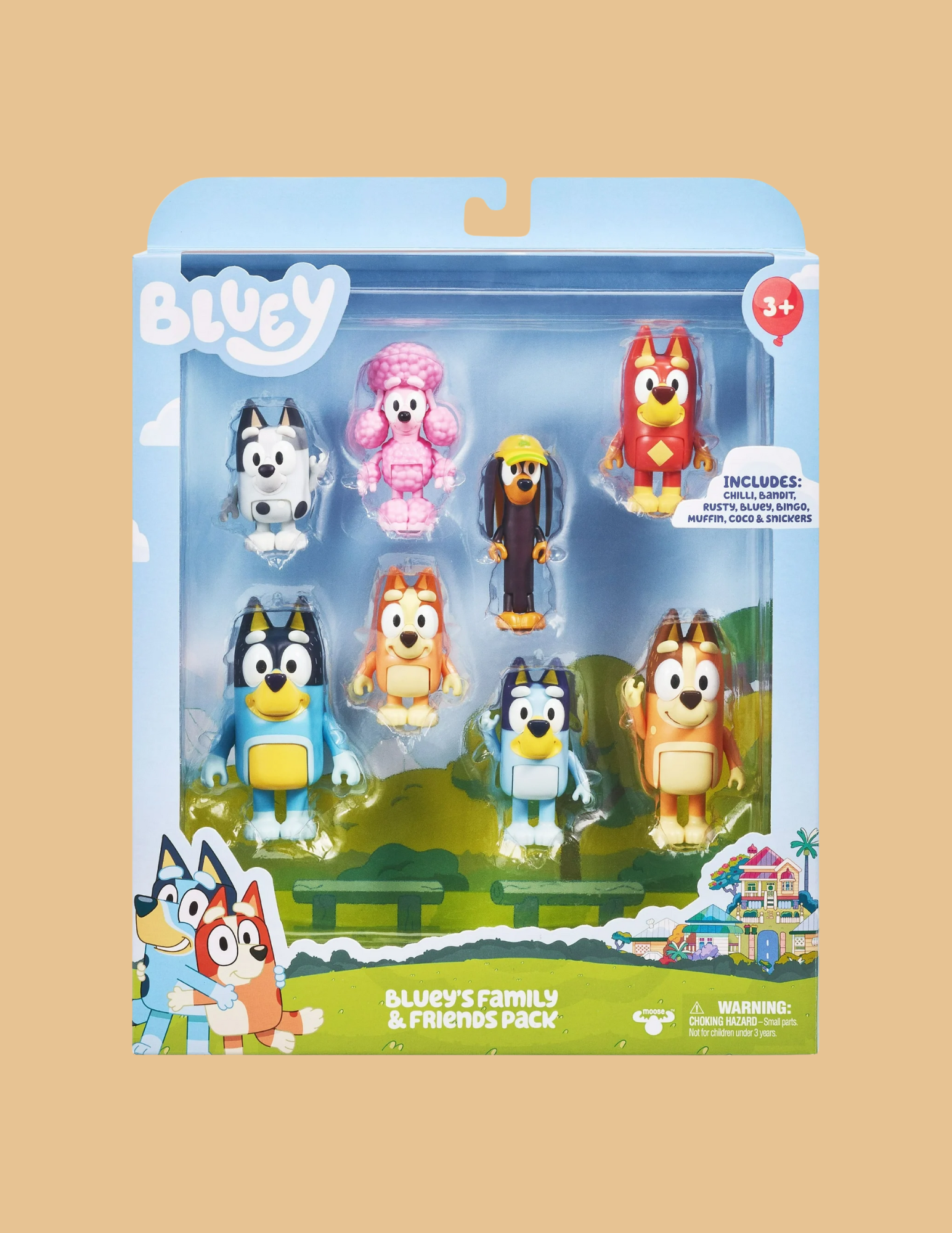 Bluey Family and Friends Figure 8-pack